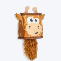 Outward Hound Giraffe Fire Biterz Cubez Chew Toy For Dog - Brown
