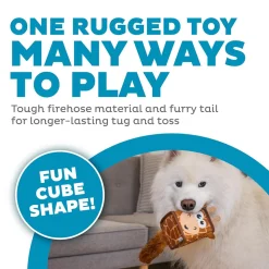 Outward Hound Giraffe Fire Biterz Cubez Chew Toy For Dog - Brown