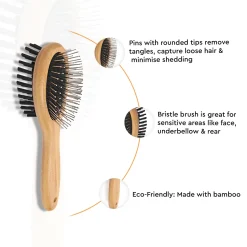 Paws For Earth Bamboo Double Sided Brush For Dogs