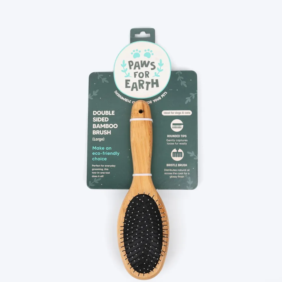 Paws For Earth Bamboo Double Sided Brush For Dogs