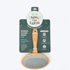 Paws For Earth Bamboo Slicker Brush For Dog & Cat - S