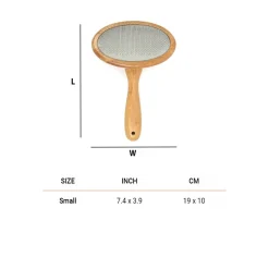 Paws For Earth Bamboo Slicker Brush For Dog & Cat - S
