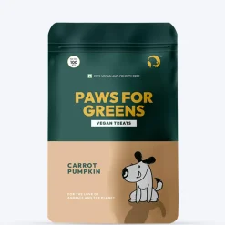 Paws For Greens Vegan Carrot & Pumpkin Treats For Dog - 100 gm
