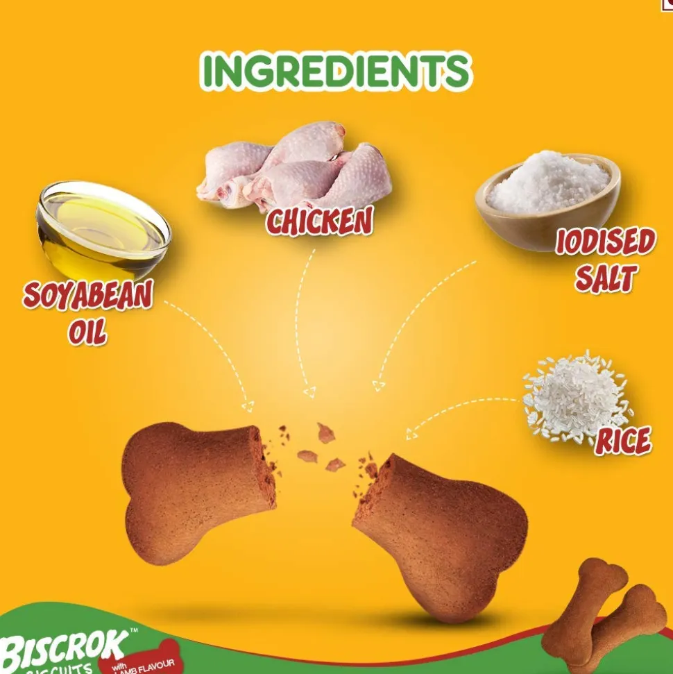 Pedigree Biscrok Lamb Flavour Biscuits For Dog - 500 gm