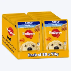 Pedigree Chicken Grilled Liver Flavour In Loaf With Vegetables Adult Dog Wet Food - 70 gm Packs