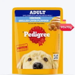 Pedigree Chicken Grilled Liver Flavour In Loaf With Vegetables Adult Dog Wet Food - 70 gm Packs