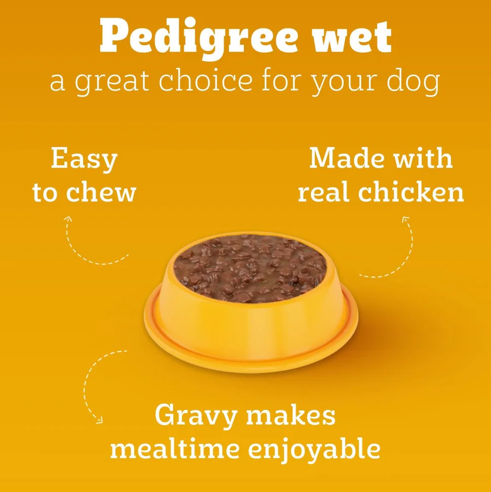 Pedigree Chicken & Liver Chunks In Gravy Puppy Wet Food - 130 g