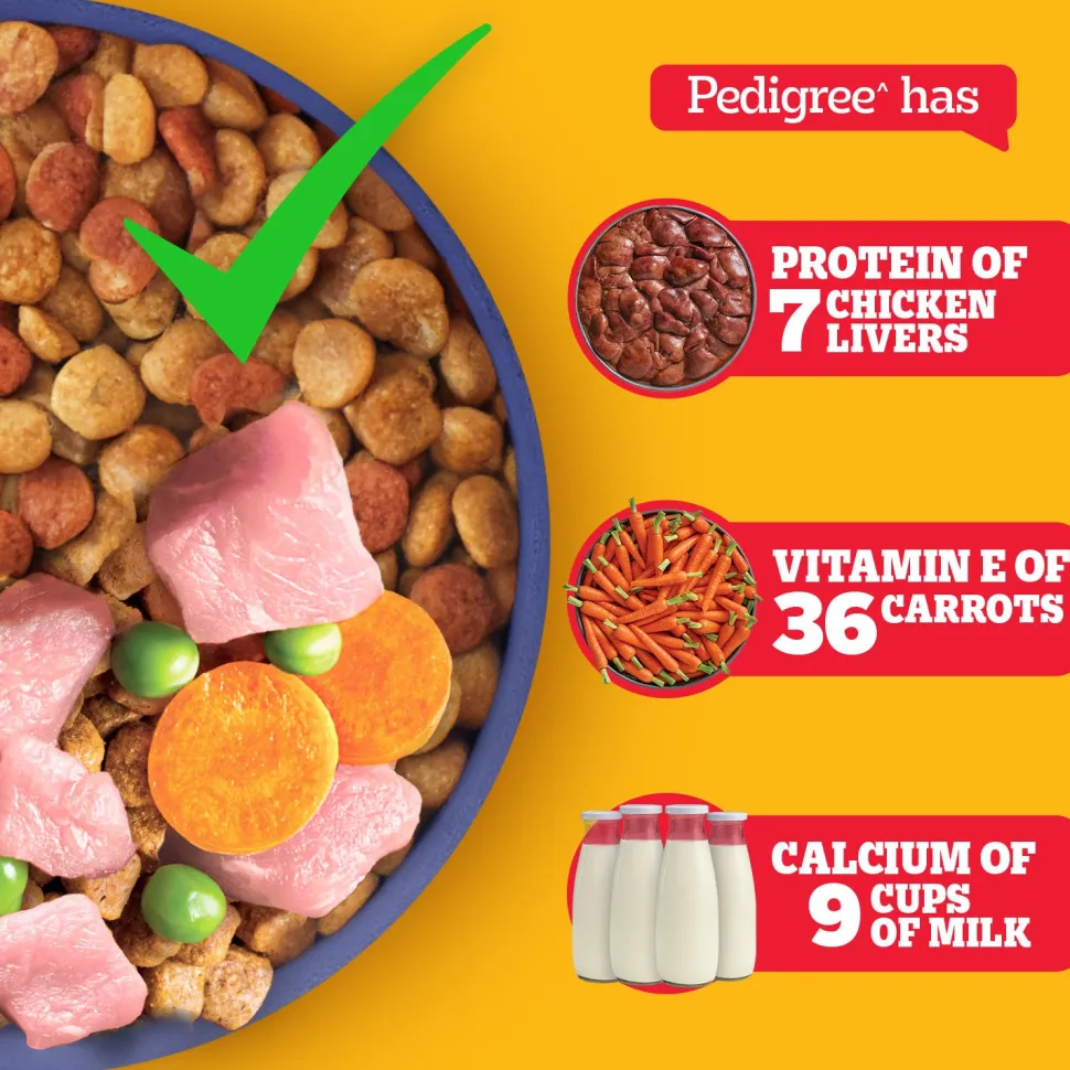 Pedigree Chicken & Milk Puppy Dry Dog Food (Contains 37 Essential Nutrients)