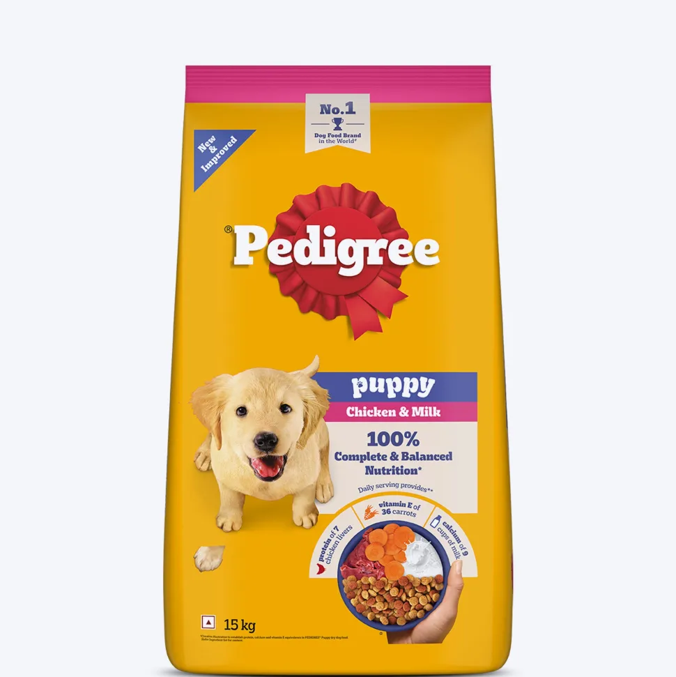 Pedigree Chicken & Milk Puppy Dry Dog Food (Contains 37 Essential Nutrients)