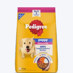 Pedigree Chicken & Milk Puppy Dry Dog Food (Contains 37 Essential Nutrients)