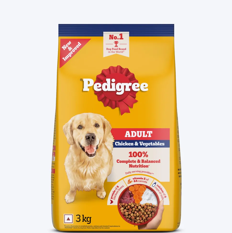 Pedigree Chicken & Vegetables Dry Food For Adult Dog