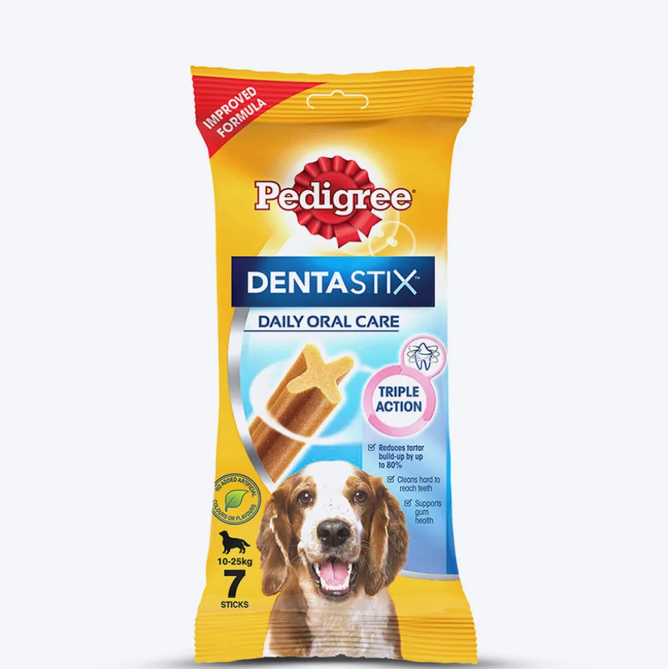 Pedigree Dentastix Oral Care Dog Treat Weekly Pack For Medium Breed - 180 g