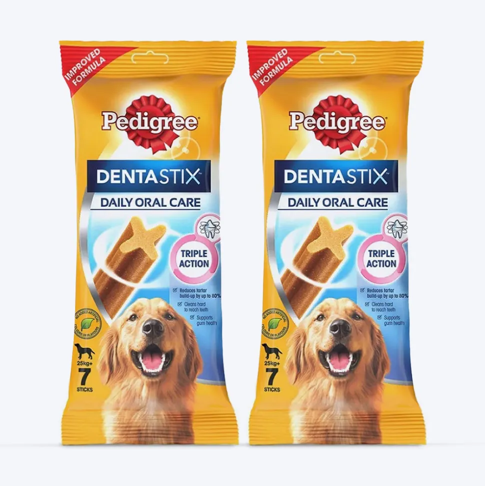 Pedigree Dentastix Oral Care Dog Treat Weekly Pack For Large Breed - 270 g