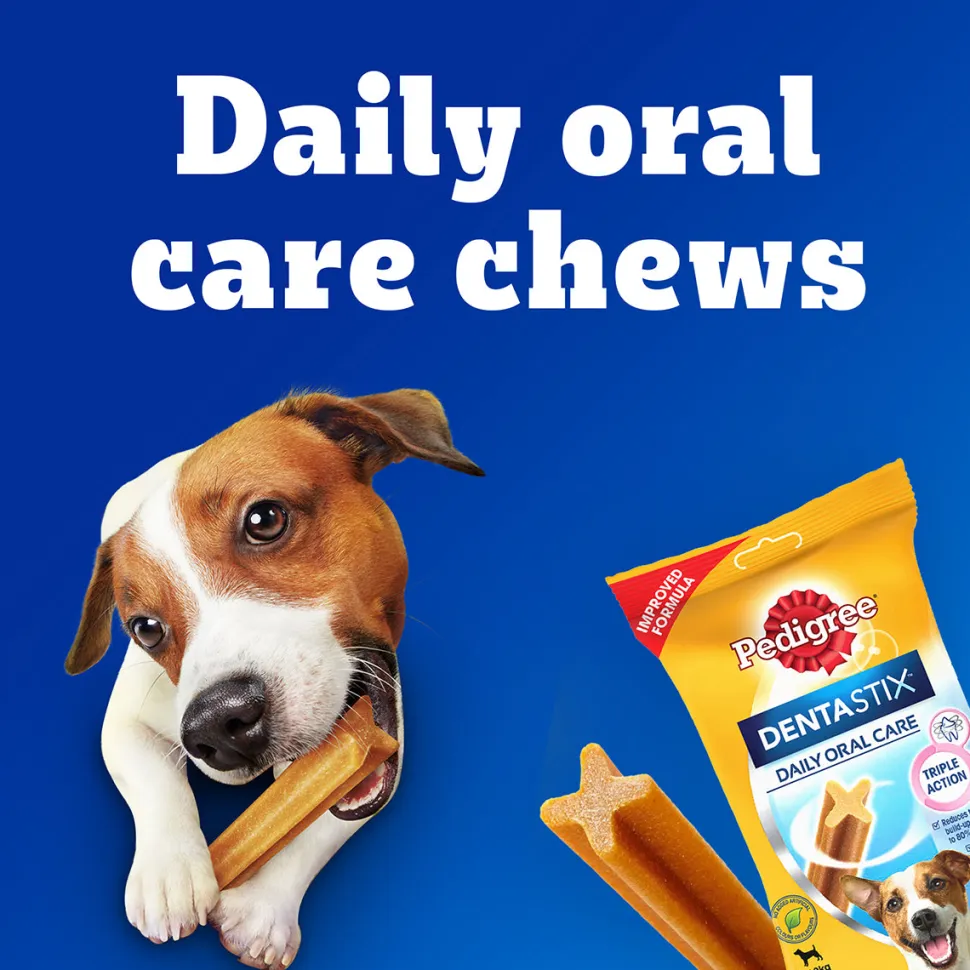 Pedigree Dentastix Oral Care Dog Treat Weekly Pack For Small Breed - 110 g