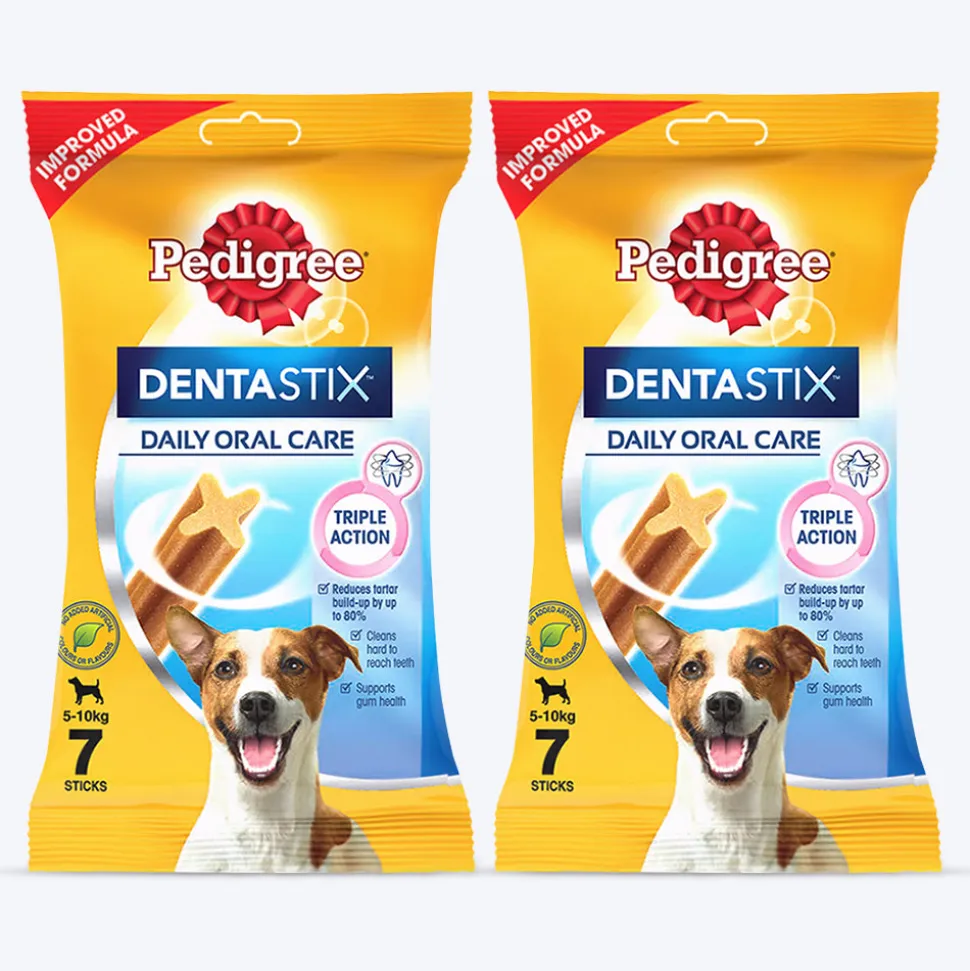 Pedigree Dentastix Oral Care Dog Treat Weekly Pack For Small Breed - 110 g