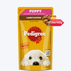 Pedigree Lamb Flavour Chunks In Gravy Puppy Wet Dog Food - 130 g