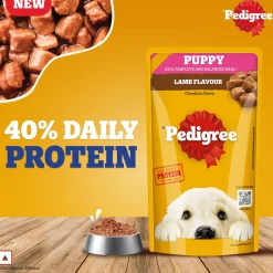 Pedigree Lamb Flavour Chunks In Gravy Puppy Wet Dog Food - 130 g