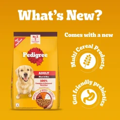 Pedigree Meat & Rice Dry Food For Adult Dog