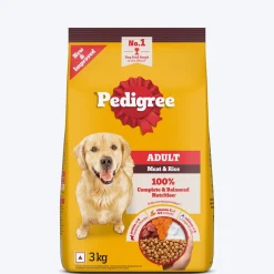 Pedigree Meat & Rice Dry Food For Adult Dog