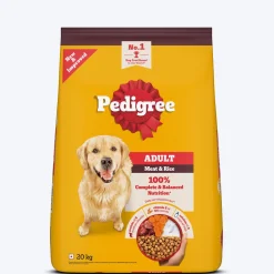 Pedigree Meat & Rice Dry Food For Adult Dog