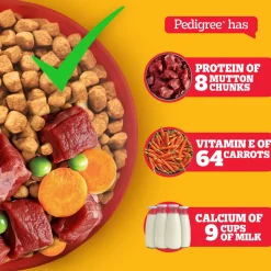 Pedigree Meat & Rice Dry Food For Adult Dog