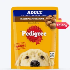 Pedigree Roasted Lamb Flavour Chunks In Gravy Adult Dog Wet Food - 70 gm