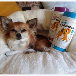 Petkin Jumbo Eyewipes for Dogs and Cats - 80 wipes