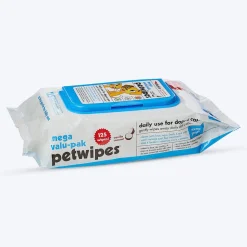Petkin Pet Wipes For Dogs & Cats - Mega Value Pack - 125 Pieces