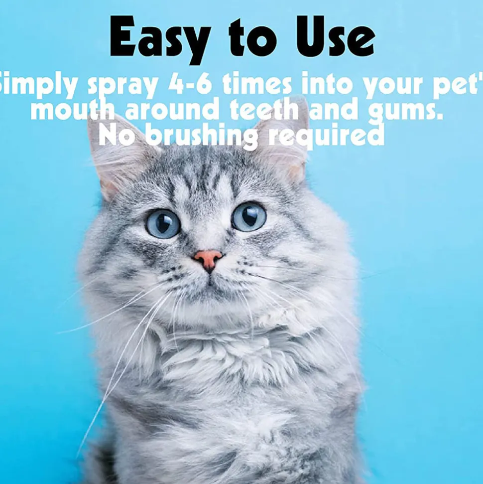 Petkin Plaque Spray - Dental Care Solution for Dogs and Cats - 120 ml