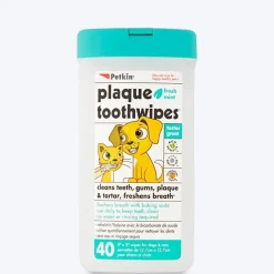 Petkin Toothwipes for Dog & Cat - 40 Wipes