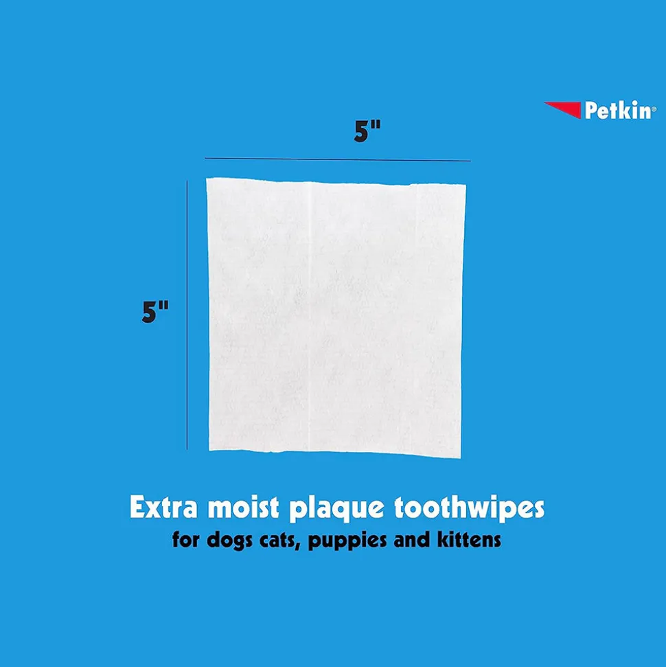 Petkin Toothwipes for Dog & Cat - 40 Wipes