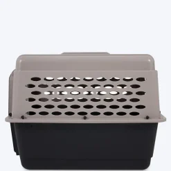 Petmate Vari Kennel Pet Carrier Bleached Linen & Black For Dogs & Cats - 36 X 23 X 15 inch
