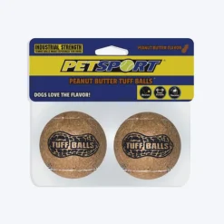 Petsport Tuff Balls - Peanut Butter (Pack Of 2)