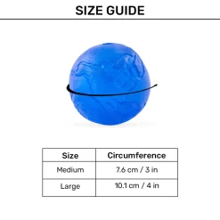Petstages Orbee-Tuff Planet Treat Dispensing Ball Interactive Dog Toy - Royal Blue - M