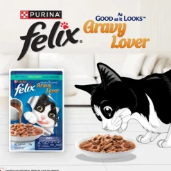 Purina Felix Gravy Lover Tuna Wet Food For Cat - 70 gm