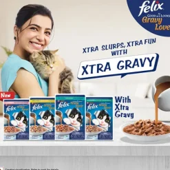 Purina Felix Gravy Lover Tuna Wet Food For Cat - 70 gm