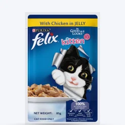 Purina Felix With Chicken In Jelly Kitten Wet Food - 85 g