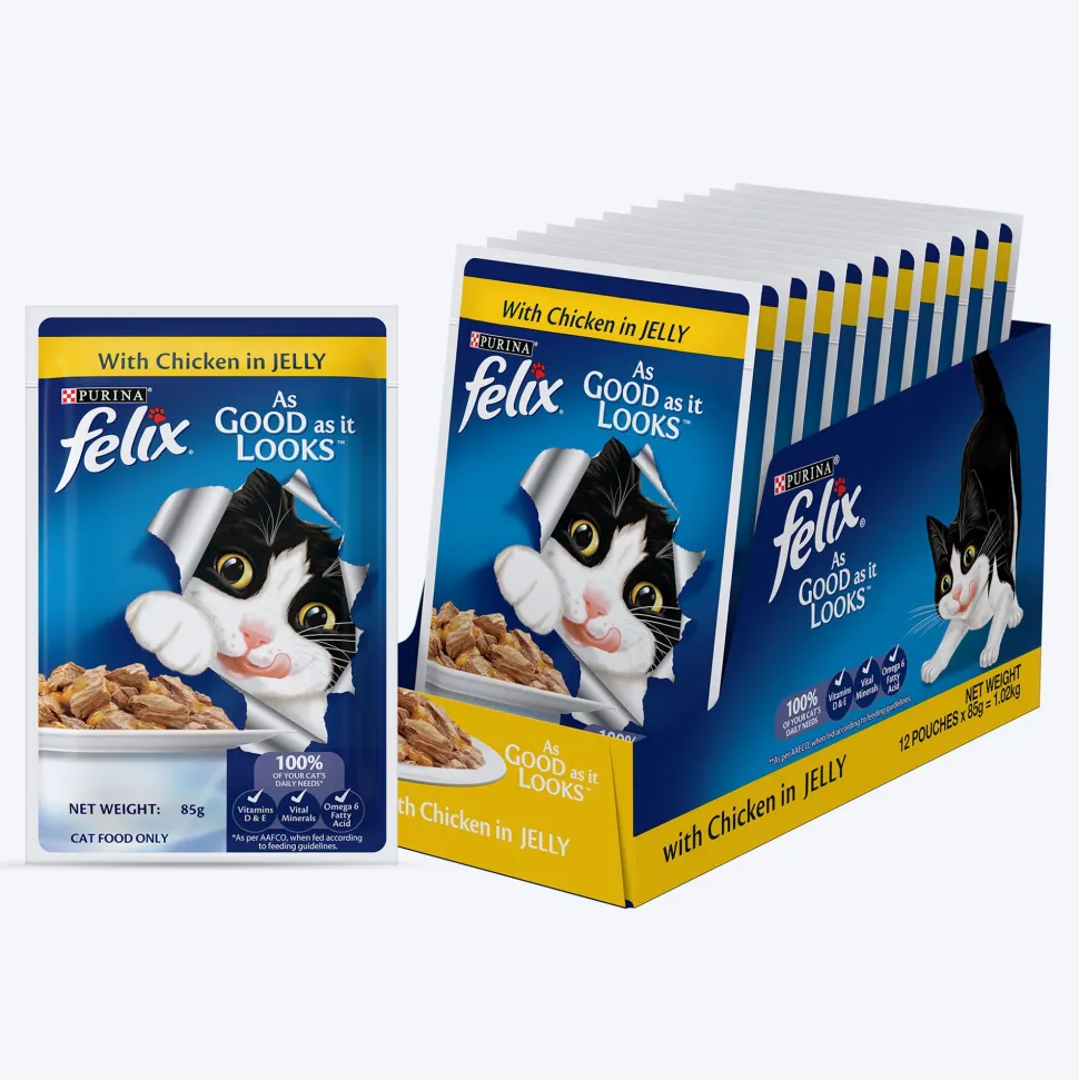 Purina Felix With Chicken In Jelly Kitten Wet Food - 85 g