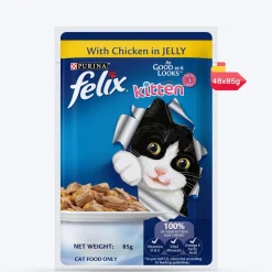 Purina Felix With Chicken In Jelly Kitten Wet Food - 85 g