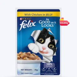 Purina Felix With Chicken In Jelly Adult Cat Wet Food - 85 g