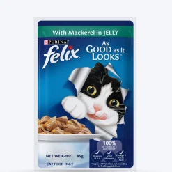 Purina Felix With Mackerel In Jelly Adult Cat Wet Food - 85 g