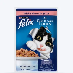Purina Felix With Salmon In Jelly Adult Cat Wet Food - 85 g