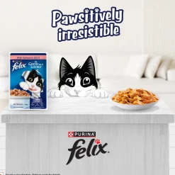 Purina Felix With Salmon In Jelly Adult Cat Wet Food - 85 g