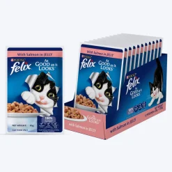 Purina Felix With Salmon In Jelly Adult Cat Wet Food - 85 g