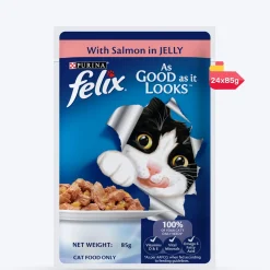 Purina Felix With Salmon In Jelly Adult Cat Wet Food - 85 g