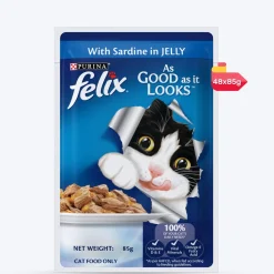 Purina Felix With Sardine In Jelly Adult Cat Wet Food - 85 g