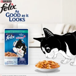 Purina Felix With Tuna In Jelly Kitten Wet Food - 85 g