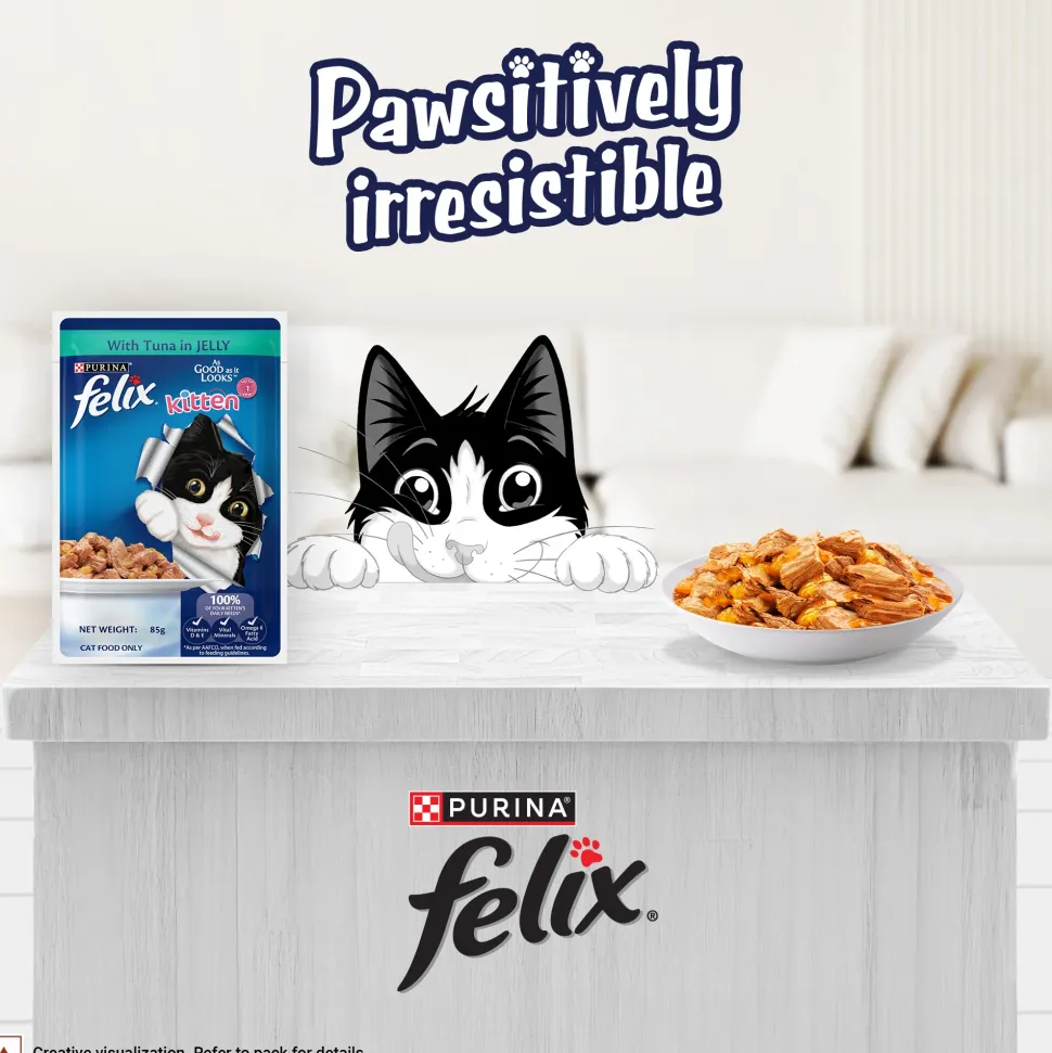 Purina Felix With Tuna In Jelly Kitten Wet Food - 85 g