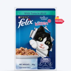 Purina Felix With Tuna In Jelly Kitten Wet Food - 85 g