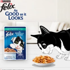 Purina Felix With Tuna In Jelly Adult Cat Wet Food - 85 g
